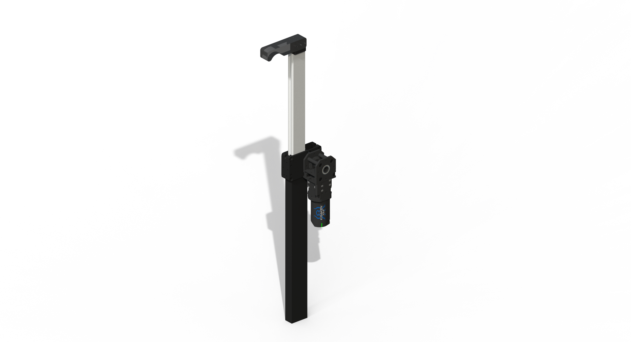 CAD render of the climber in its extended position
