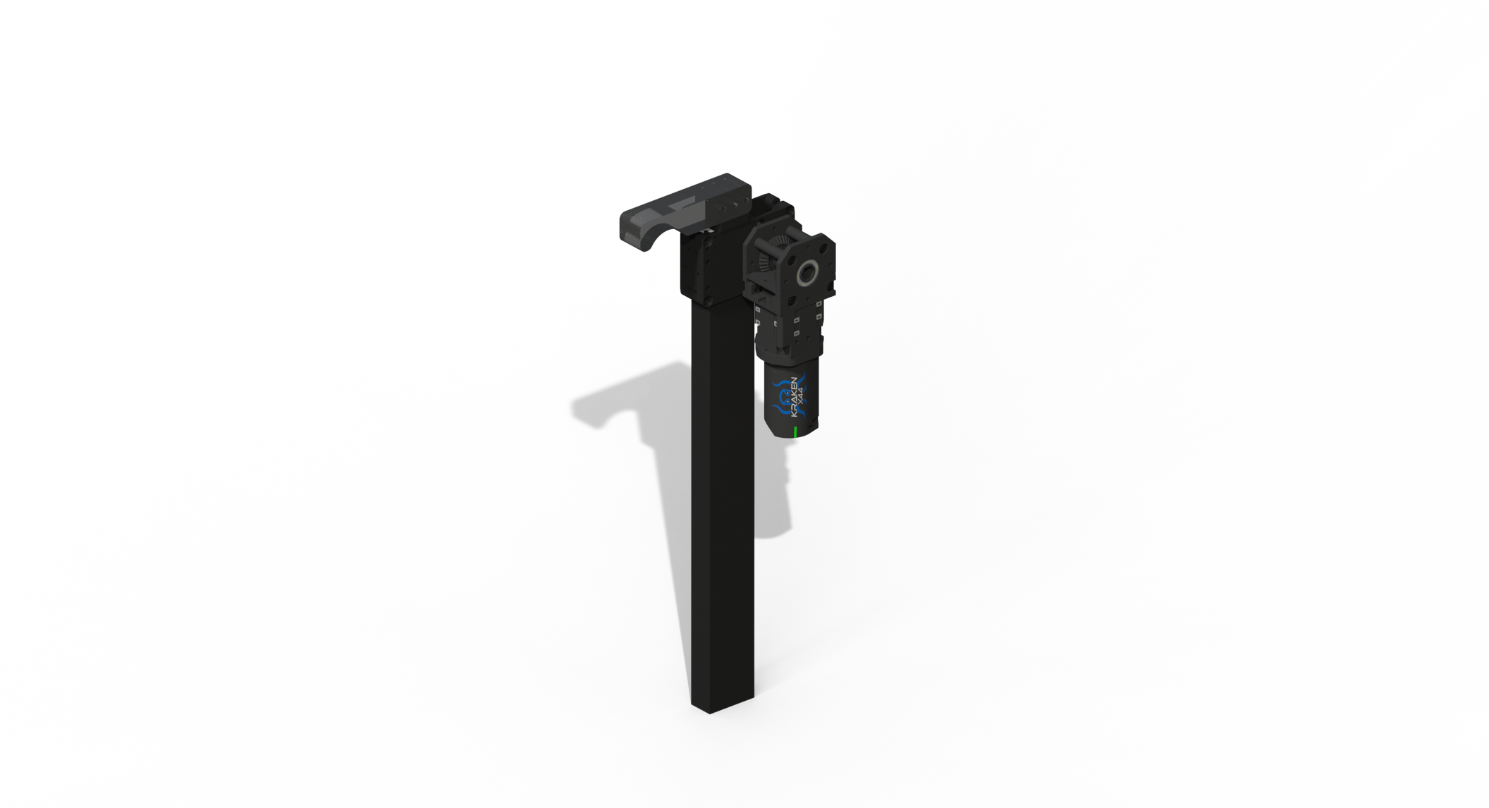 CAD render of the climber in its retracted position